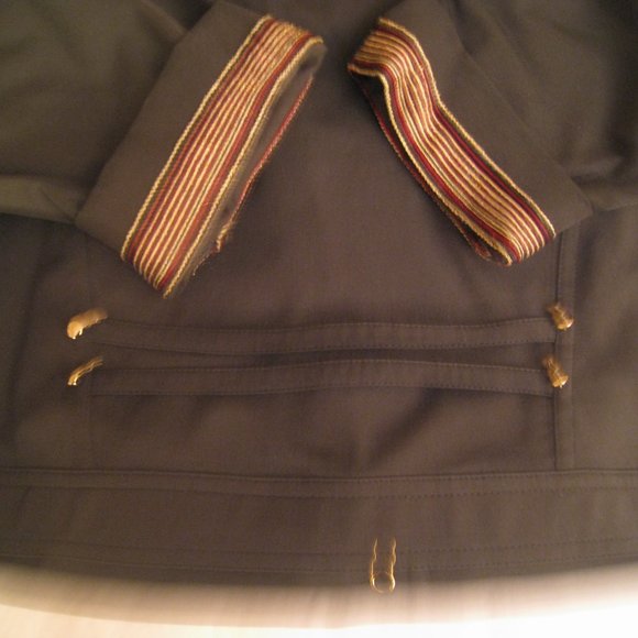 St John by Marie Gray Sport Moss Green Gold Bling Jacket Small Made in USA - Picture 5 of 6